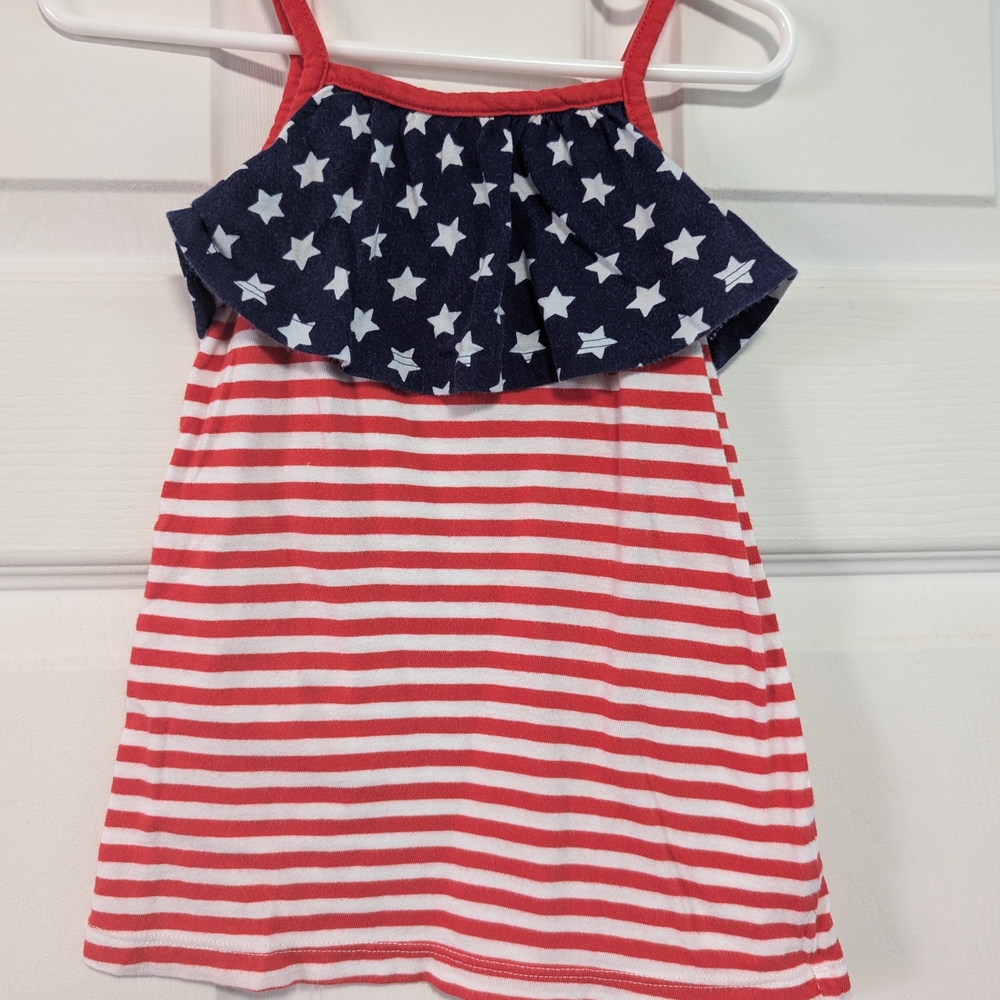Jumping Beans Red and Blue Camisole Patriotic Style